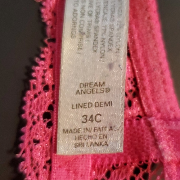 Hot pink Victoria's Secret Bra - Sz 34C - Picture 11 of 11
